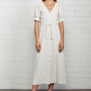 NWT Rachel Pally Linen Piper Dress Natural S